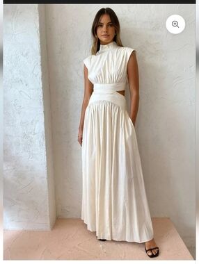 White Cut Out Dress